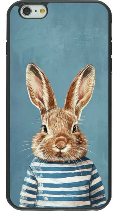 iPhone 6 Plus / 6s Plus Case Hülle - Silikon schwarz Easter 2026 Rabbit navy