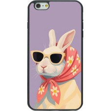 iPhone 6 Plus / 6s Plus Case Hülle - Silikon schwarz Easter 2026 Rabbit with scarf