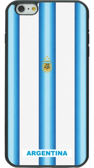 iPhone 6 Plus / 6s Plus Case Hülle - Silikon schwarz Argentinien 2026 personalisierbares Fussballtrikot