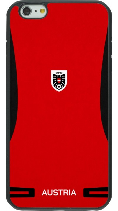 iPhone 6 Plus / 6s Plus Case Hülle - Silikon schwarz O?sterreich 2026 personalisierbares Fussballtrikot