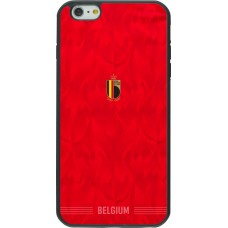 iPhone 6 Plus / 6s Plus Case Hülle - Silikon schwarz Belgien 2026 personalisierbares Fussballtrikot
