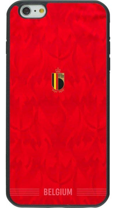 iPhone 6 Plus / 6s Plus Case Hülle - Silikon schwarz Belgien 2026 personalisierbares Fussballtrikot