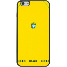 iPhone 6 Plus / 6s Plus Case Hülle - Silikon schwarz Brasilien 2026 personalisierbares Fussballtrikot