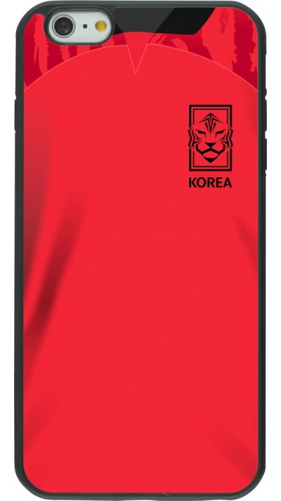 iPhone 6 Plus / 6s Plus Case Hülle - Silikon schwarz Südkorea 2022 personalisierbares Fussballtrikot