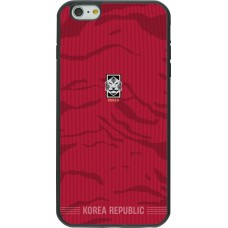 iPhone 6 Plus / 6s Plus Case Hülle - Silikon schwarz Südkorea 2026 personalisierbares Fussballtrikot