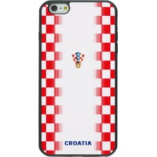 iPhone 6 Plus / 6s Plus Case Hülle - Silikon schwarz Kroatien 2026 personalisierbares Fussballtrikot
