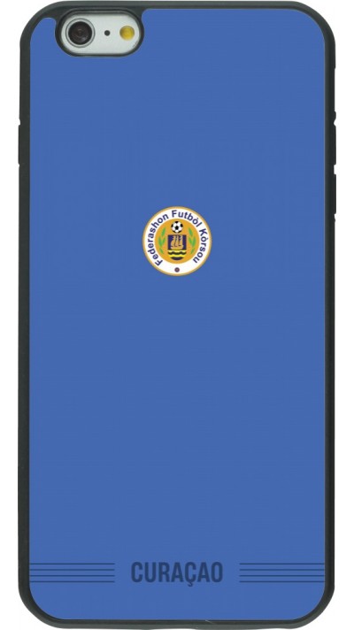 iPhone 6 Plus / 6s Plus Case Hülle - Silikon schwarz Curaçao 2026 personalisierbares Fussballtrikot