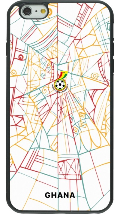 iPhone 6 Plus / 6s Plus Case Hülle - Silikon schwarz Ghana 2026 personalisierbares Fussballtrikot
