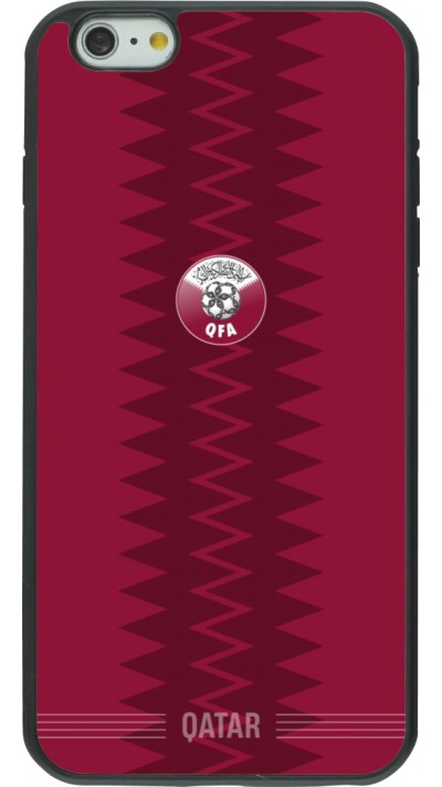 iPhone 6 Plus / 6s Plus Case Hülle - Silikon schwarz Qatar 2026 personalisierbares Fussballtrikot