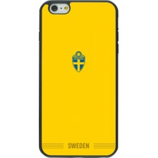 iPhone 6 Plus / 6s Plus Case Hülle - Silikon schwarz Schweden 2026 personalisierbares Fussballtrikot
