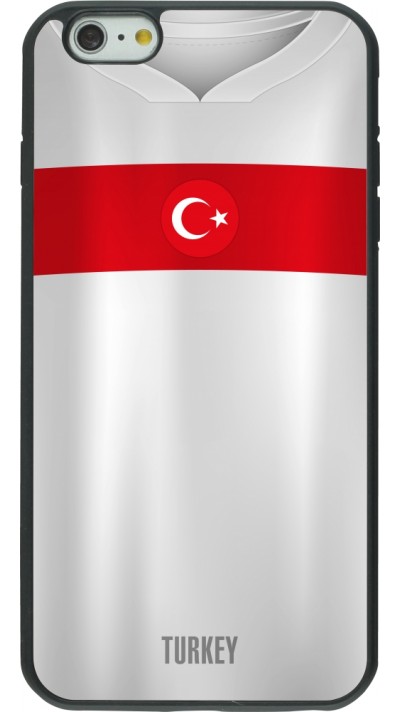 iPhone 6 Plus / 6s Plus Case Hülle - Silikon schwarz Türkei personalisierbares Fussballtrikot