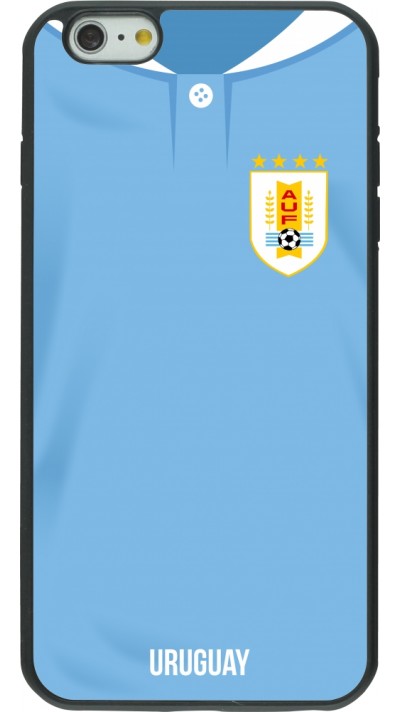 iPhone 6 Plus / 6s Plus Case Hülle - Silikon schwarz Uruguay 2022 personalisierbares Fussballtrikot