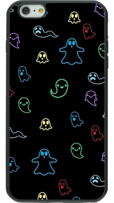 iPhone 6 Plus / 6s Plus Case Hülle - Silikon schwarz Halloween 2024 colorful ghosts
