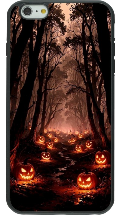 iPhone 6 Plus / 6s Plus Case Hülle - Silikon schwarz Halloween 2025 Road of Terrifying Pumpkins