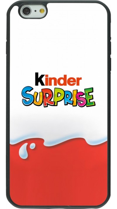 Coque iPhone 6 Plus / 6s Plus - Silicone rigide noir Kinder Surprise