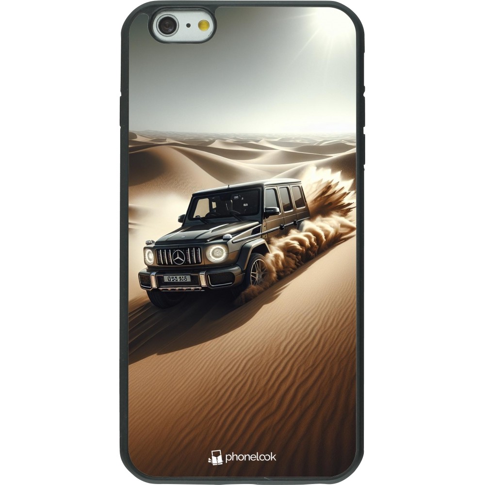 iPhone 6 Plus / 6s Plus Case Hülle - Silikon schwarz Mercedes G Drift Wueste