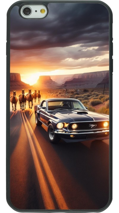 iPhone 6 Plus / 6s Plus Case Hülle - Silikon schwarz Mustang 69 Grand Canyon