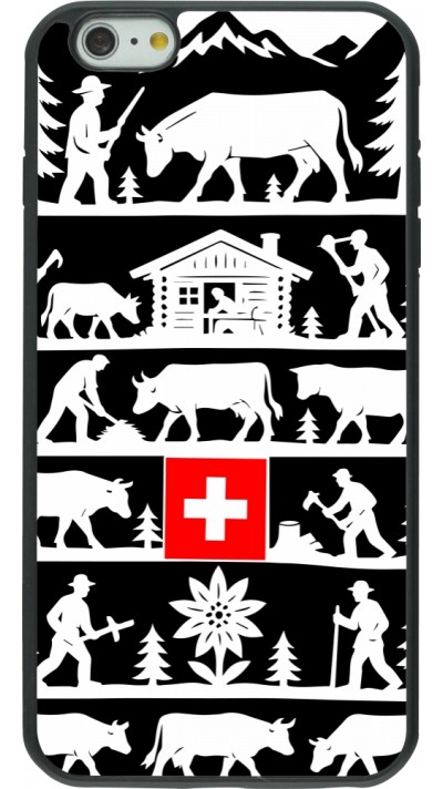 iPhone 6 Plus / 6s Plus Case Hülle - Silikon schwarz Poya Schweiz 1 schwarz