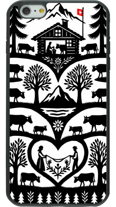 iPhone 6 Plus / 6s Plus Case Hülle - Silikon schwarz Poya Schweiz 2