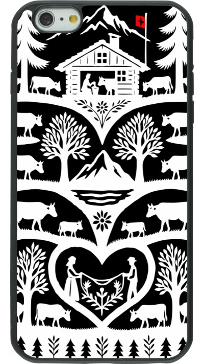 iPhone 6 Plus / 6s Plus Case Hülle - Silikon schwarz Poya Schweiz 2 schwarz