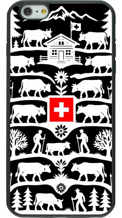 iPhone 6 Plus / 6s Plus Case Hülle - Silikon schwarz Poya Schweiz 3 schwarz
