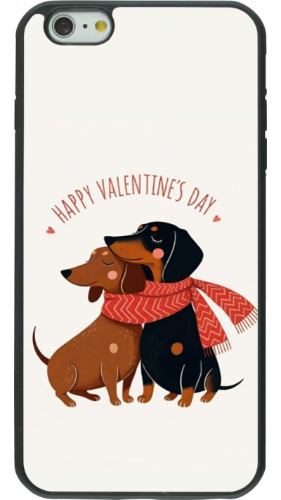 iPhone 6 Plus / 6s Plus Case Hülle - Silikon schwarz Saint Valentines Day 26 Happy Valentine