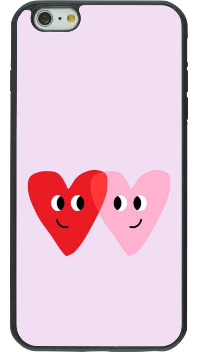 iPhone 6 Plus / 6s Plus Case Hülle - Silikon schwarz Saint Valentines Day 26 Heart