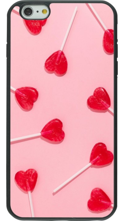iPhone 6 Plus / 6s Plus Case Hülle - Silikon schwarz Saint Valentines Day 26 Lollipop