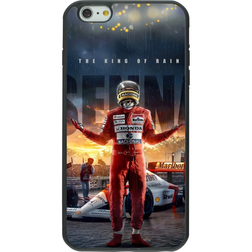 iPhone 6 Plus / 6s Plus Case Hülle - Silikon schwarz Senna The King of Rain