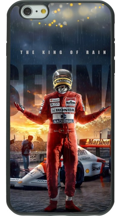 iPhone 6 Plus / 6s Plus Case Hülle - Silikon schwarz Senna The King of Rain