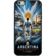 iPhone 6 Plus / 6s Plus Case Hülle - Silikon schwarz Fussball Argentinien splash 2026