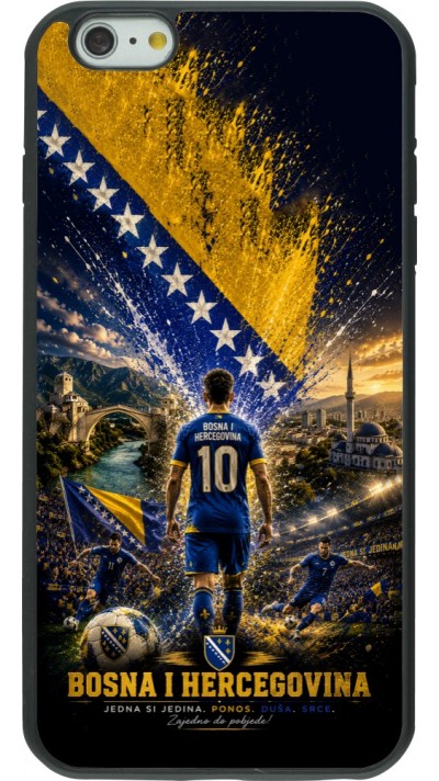 iPhone 6 Plus / 6s Plus Case Hülle - Silikon schwarz Fussball Bosnien und Herzegowina splash 2026