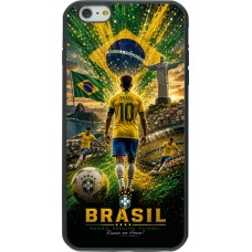 iPhone 6 Plus / 6s Plus Case Hülle - Silikon schwarz Fussball Brasilien splash 2026