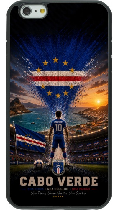 iPhone 6 Plus / 6s Plus Case Hülle - Silikon schwarz Fussball Kap Verde splash 2026