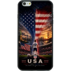 iPhone 6 Plus / 6s Plus Case Hülle - Silikon schwarz Fussball Vereinigten Staaten splash 2026