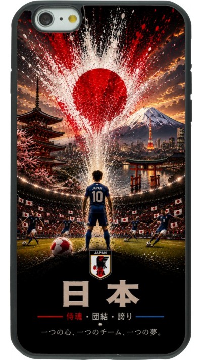 iPhone 6 Plus / 6s Plus Case Hülle - Silikon schwarz Fussball Japan splash 2026