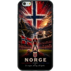 iPhone 6 Plus / 6s Plus Case Hülle - Silikon schwarz Fussball Norwegen splash 2026