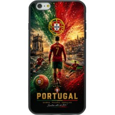 iPhone 6 Plus / 6s Plus Case Hülle - Silikon schwarz Fussball Portugal splash 2026
