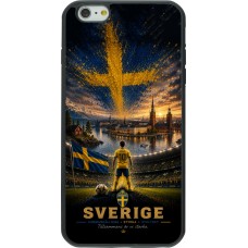 iPhone 6 Plus / 6s Plus Case Hülle - Silikon schwarz Fussball Schweden splash 2026