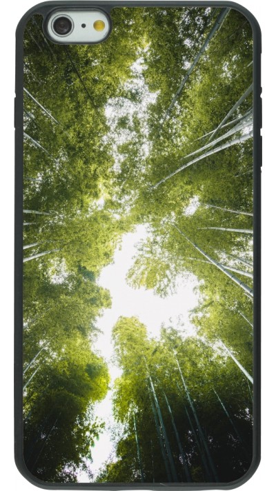 iPhone 6 Plus / 6s Plus Case Hülle - Silikon schwarz Spring 23 forest blue sky