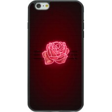 iPhone 6 Plus / 6s Plus Case Hülle - Silikon schwarz Spring 23 neon rose