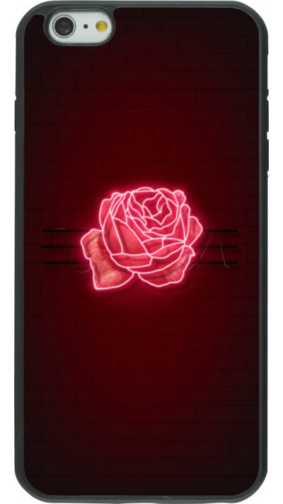 iPhone 6 Plus / 6s Plus Case Hülle - Silikon schwarz Spring 23 neon rose