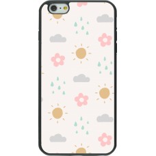 iPhone 6 Plus / 6s Plus Case Hülle - Silikon schwarz Spring 23 weather