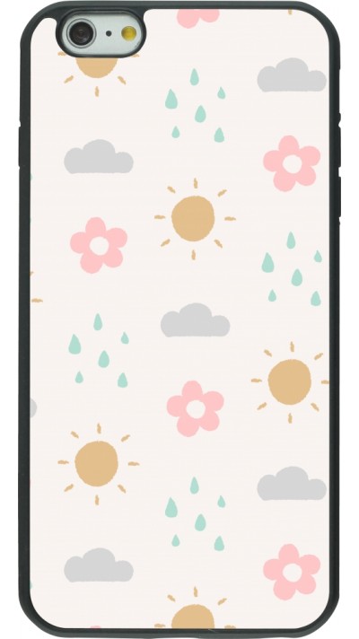iPhone 6 Plus / 6s Plus Case Hülle - Silikon schwarz Spring 23 weather