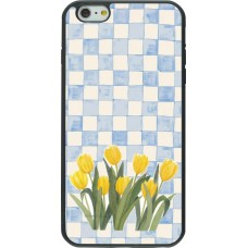 iPhone 6 Plus / 6s Plus Case Hülle - Silikon schwarz Blue vichy tulips 2026
