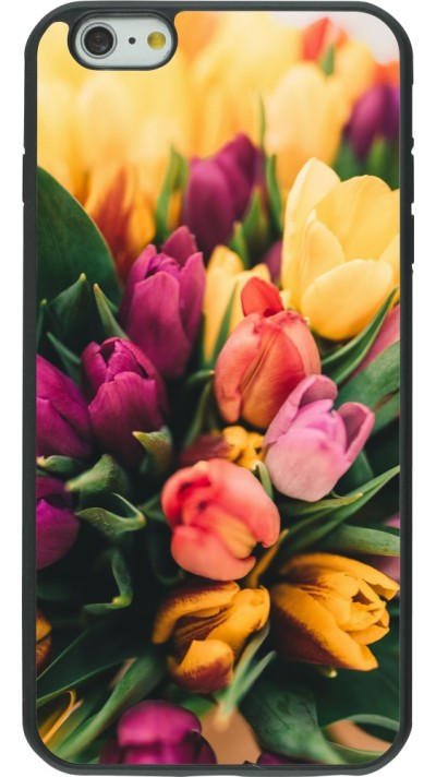 iPhone 6 Plus / 6s Plus Case Hülle - Silikon schwarz Bouquet of tulips 2026