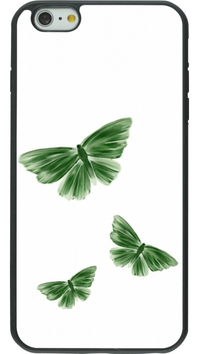 iPhone 6 Plus / 6s Plus Case Hülle - Silikon schwarz Butterflies 2026