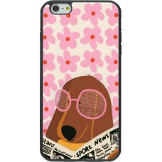 iPhone 6 Plus / 6s Plus Case Hülle - Silikon schwarz Dog with newspaper 2026