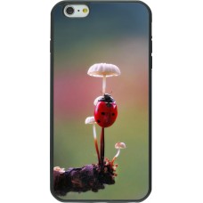 iPhone 6 Plus / 6s Plus Case Hülle - Silikon schwarz Ladybird on a mushroom 2026