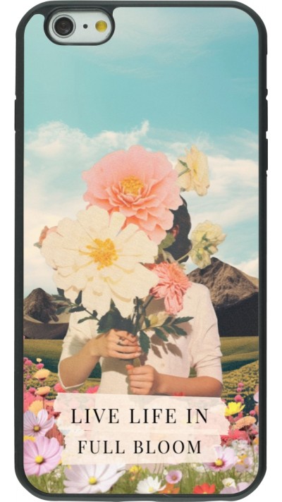 iPhone 6 Plus / 6s Plus Case Hülle - Silikon schwarz Live life in full moon 2026